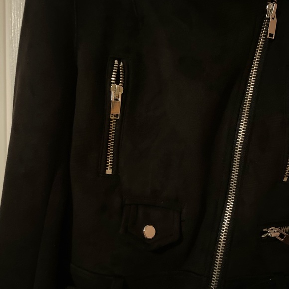 Zara Faux Suede Moto Jacket - Picture 4 of 5